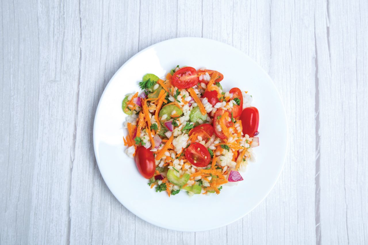 Rice Salad with Fresh Vegetables
