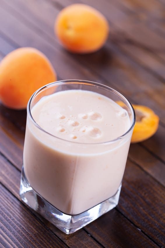 A smooth and creamy apricot flavoured smoothie.