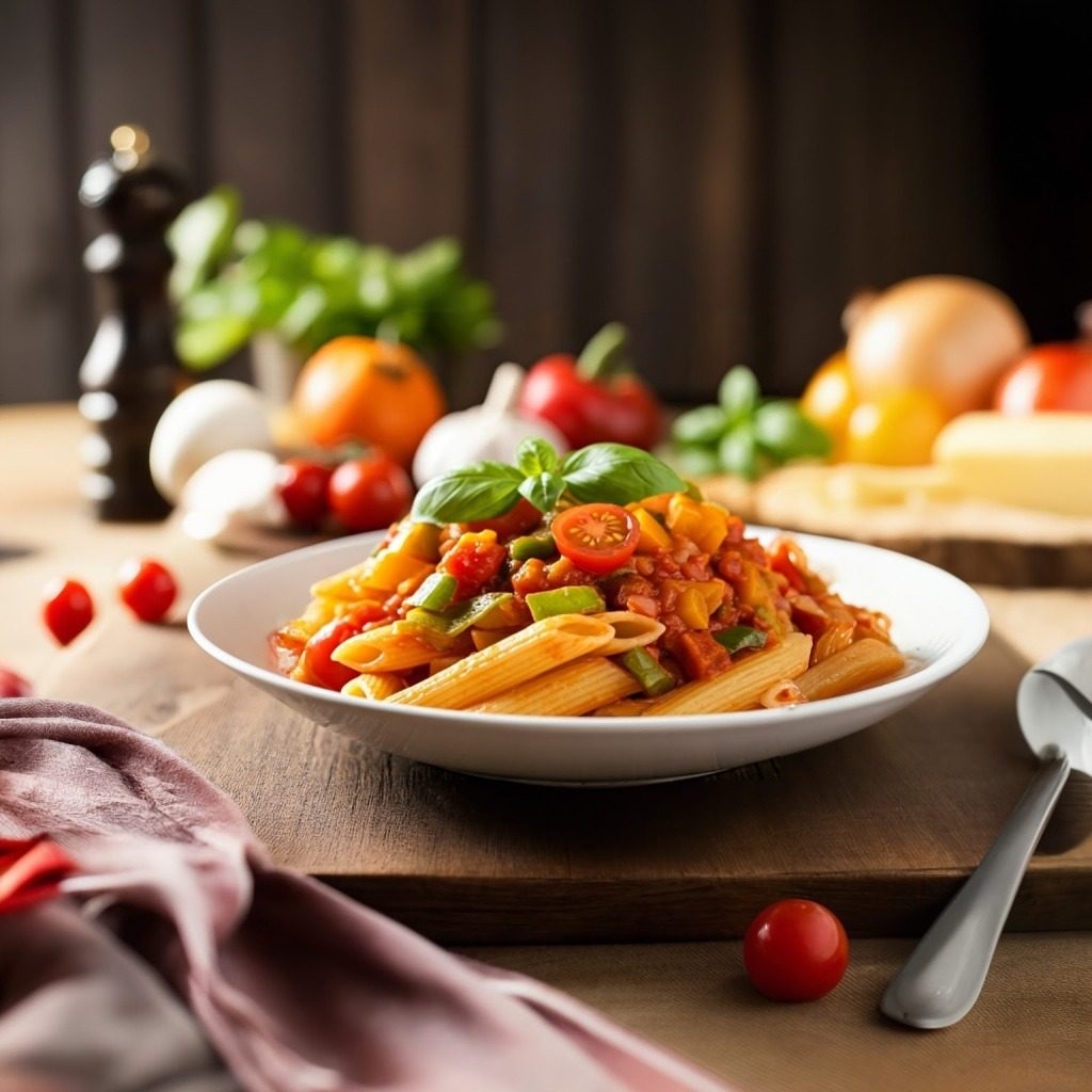 Pumpkin And Mushroom Pasta