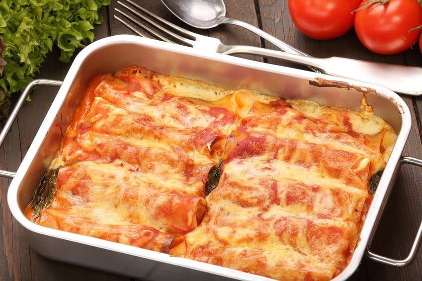 CANNELLONI WITH ROAST CAPSICUM SAUCE