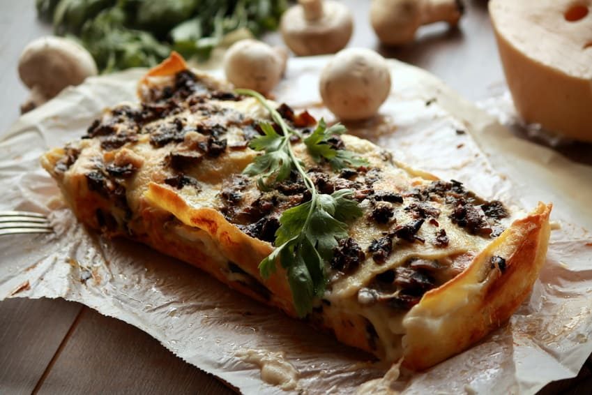 CREAMY MUSHROOM LASAGNE