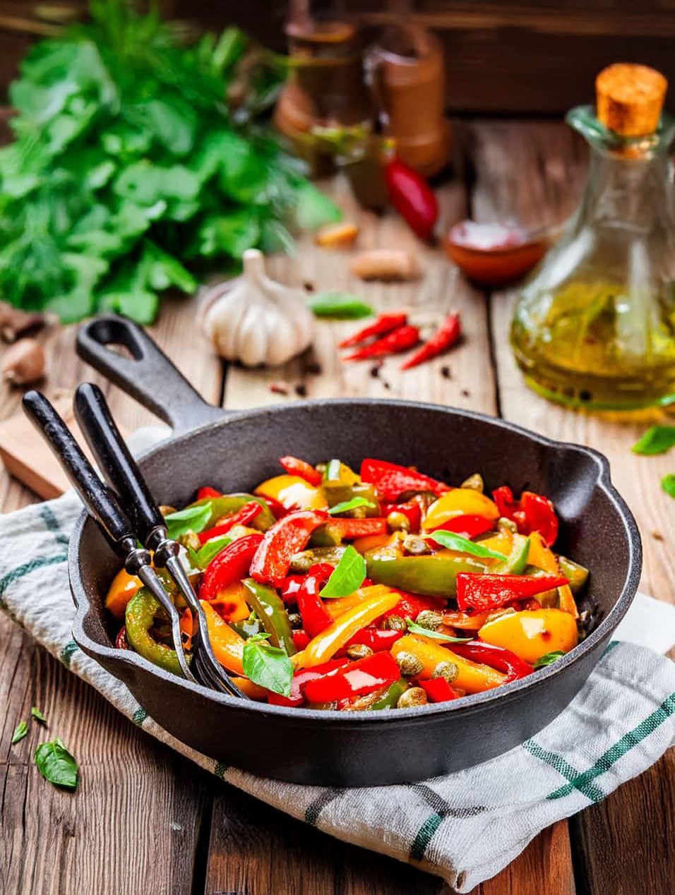 Sweet And Sour Capsicum Stir Fry