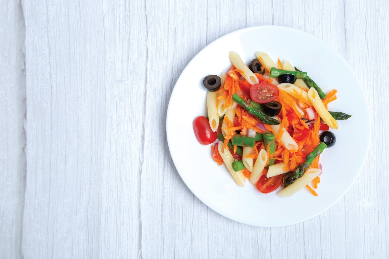 Penne Salad with Fresh Vegetables 