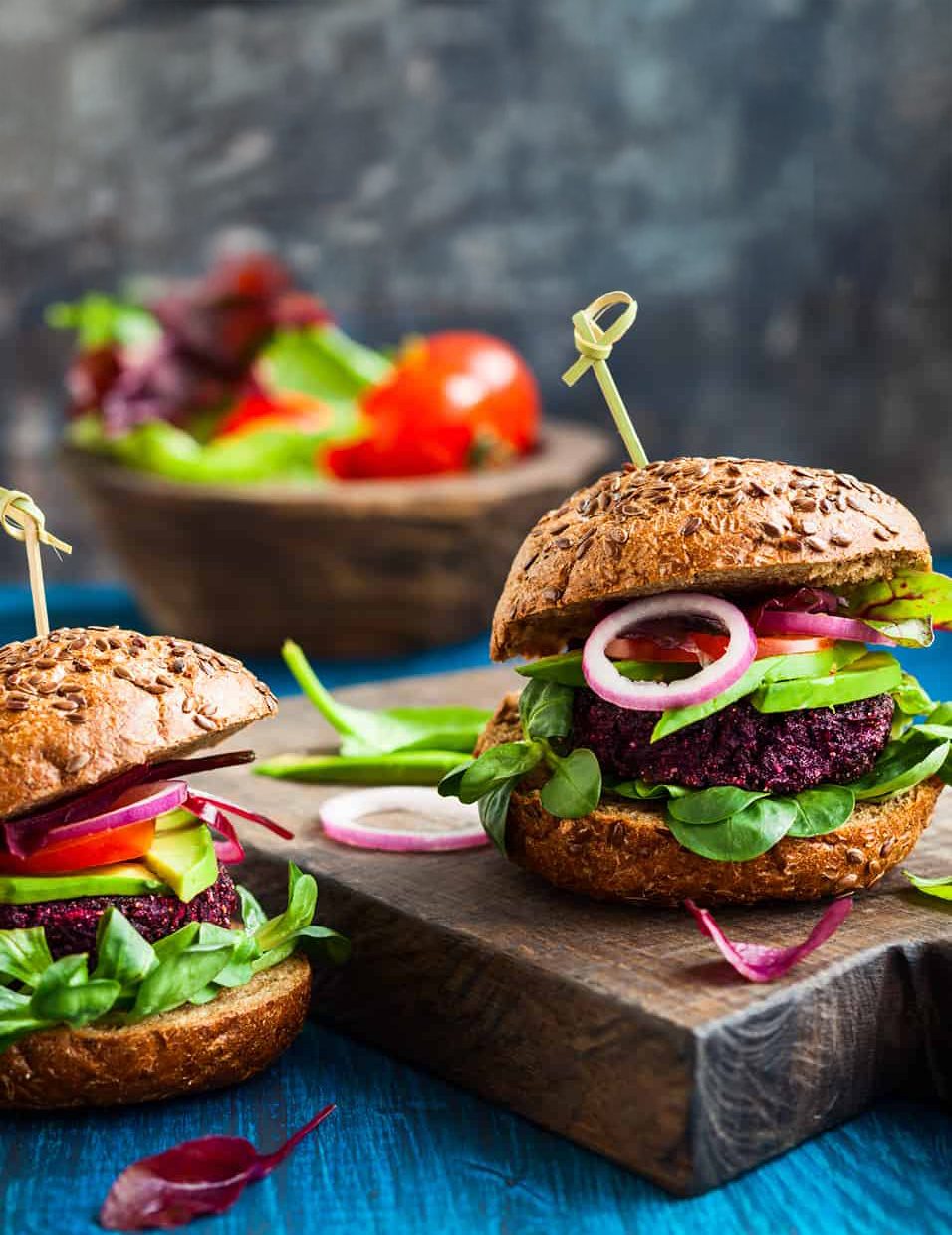 Sun-Dried Tomato Vegetable Burgers